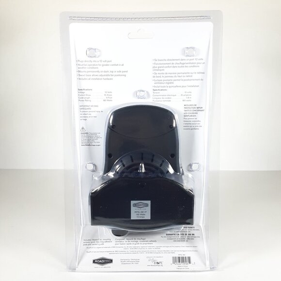 ROADPRO 12 VOLT ALL SEASON HEATER / FAN W/ SWIVEL BASE BRAND NEW IN PACKAGE - Picture 2 of 4